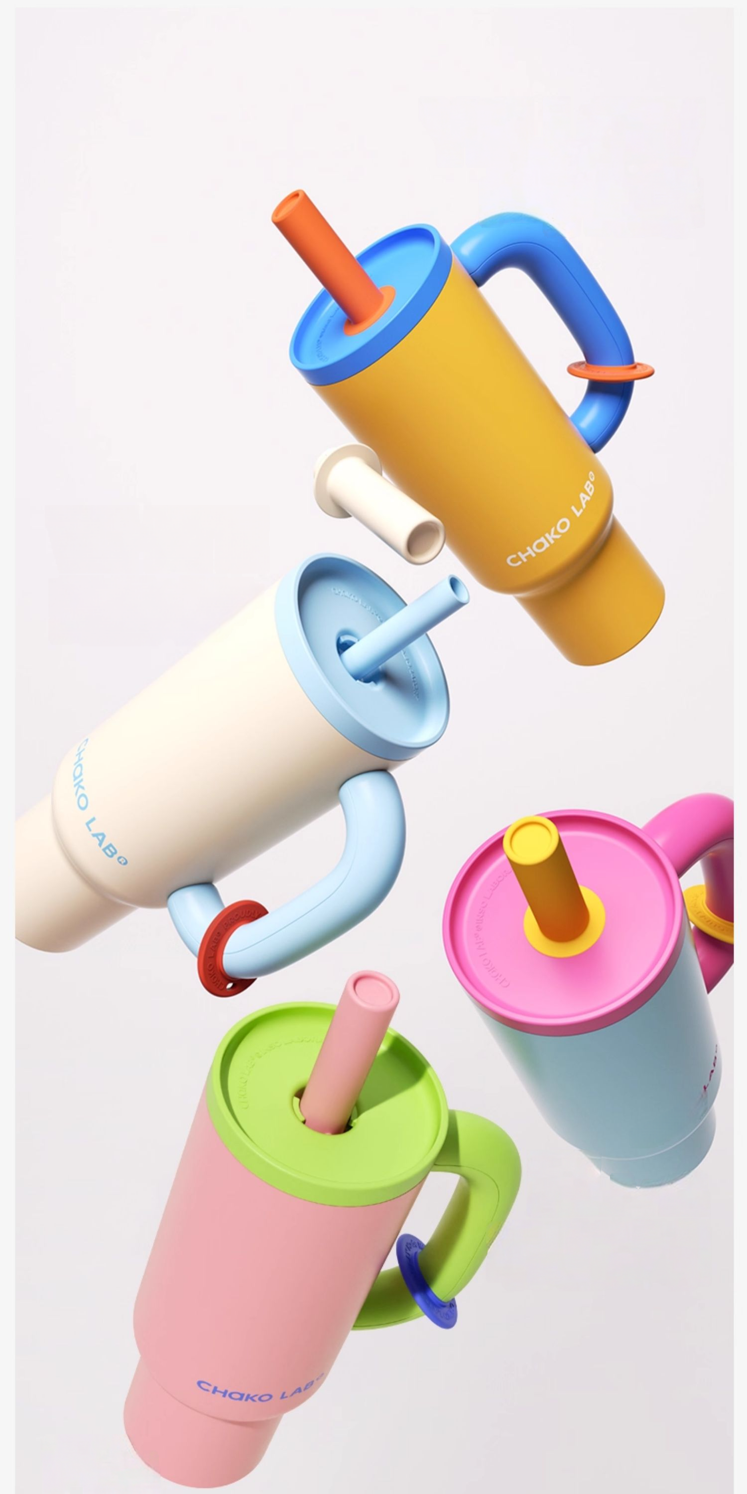 CHaKOLAB Hexu Jumbo Straw Insulated Tumbler – Stylish Large-Capacity Car Cup