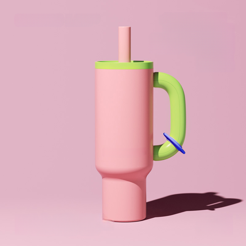 CHaKOLAB Hexu Jumbo Straw Insulated Tumbler – Stylish Large-Capacity Car Cup