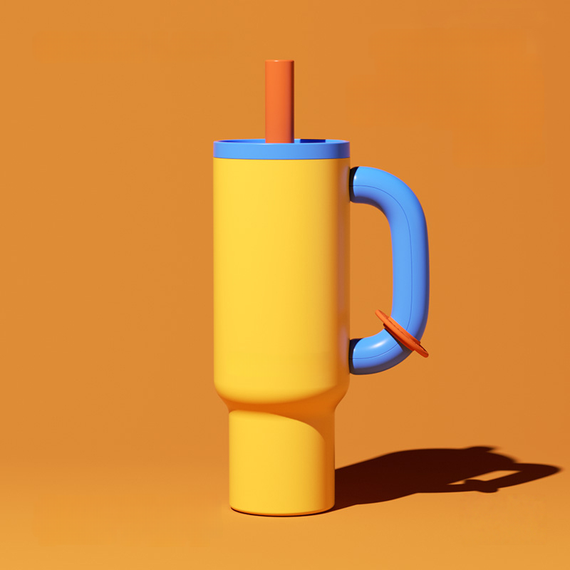 CHaKOLAB Hexu Jumbo Straw Insulated Tumbler – Stylish Large-Capacity Car Cup