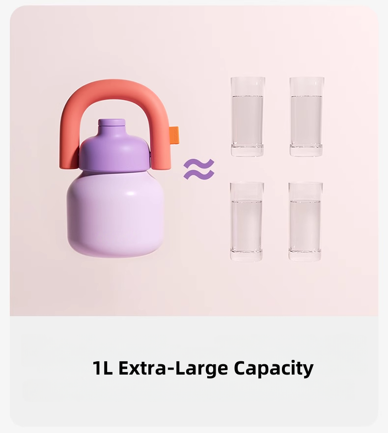 Large-Capacity Portable Insulated Cup | Sip-and-Go Carry Pot