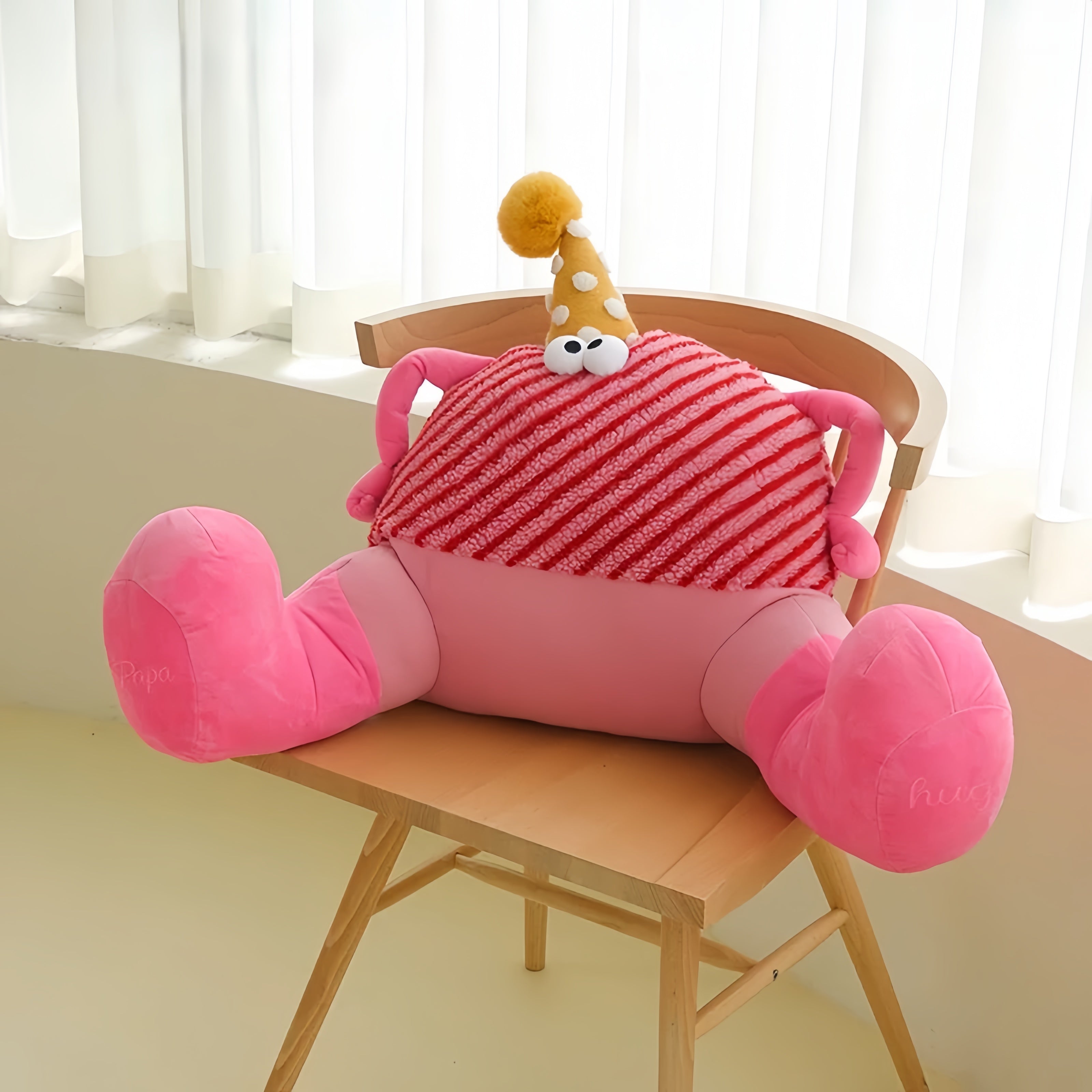 Cartoon Monster Lumbar Pillow – Cute Soft Cushion for Sofa & Office