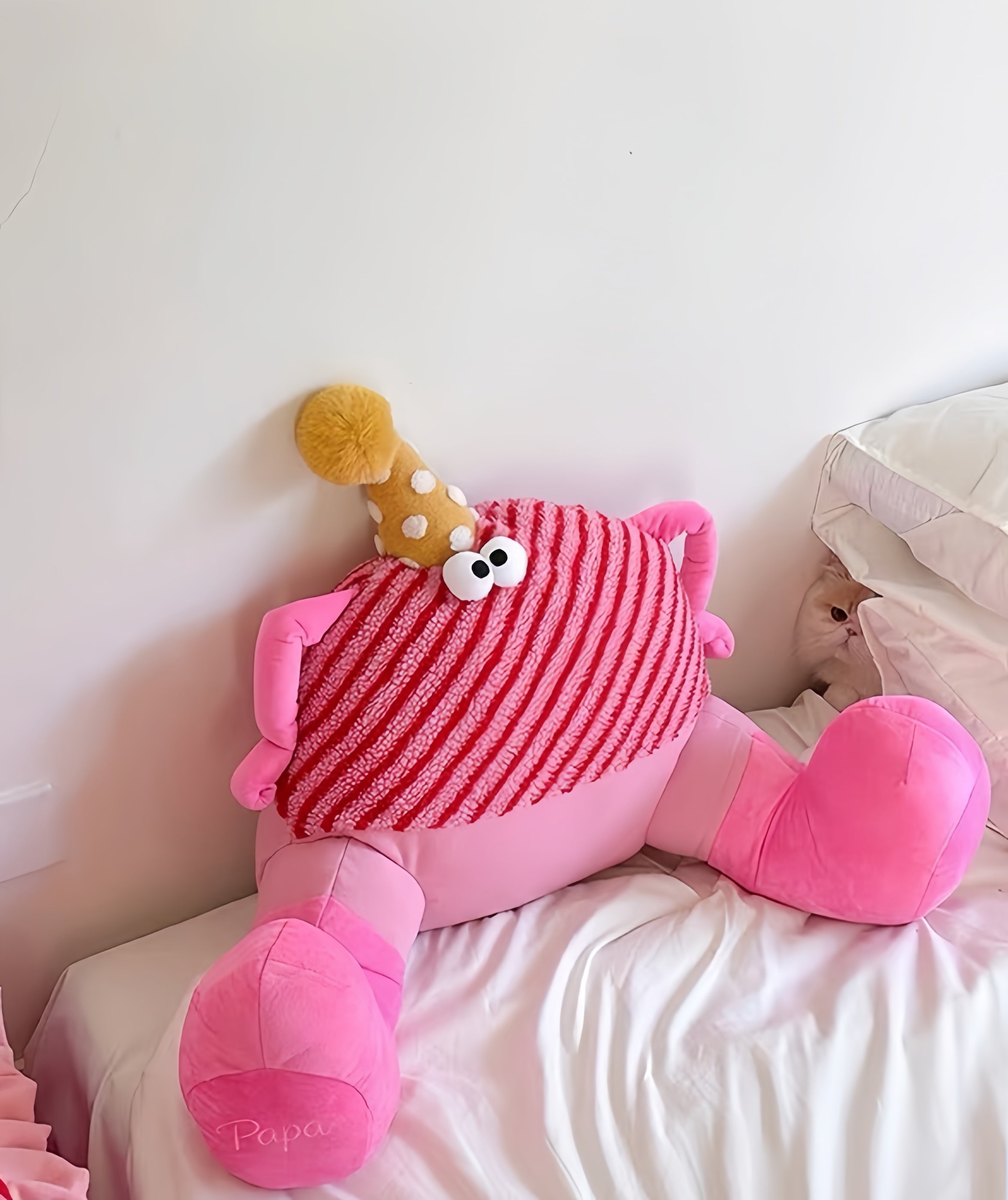 Cartoon Monster Lumbar Pillow – Cute Soft Cushion for Sofa & Office