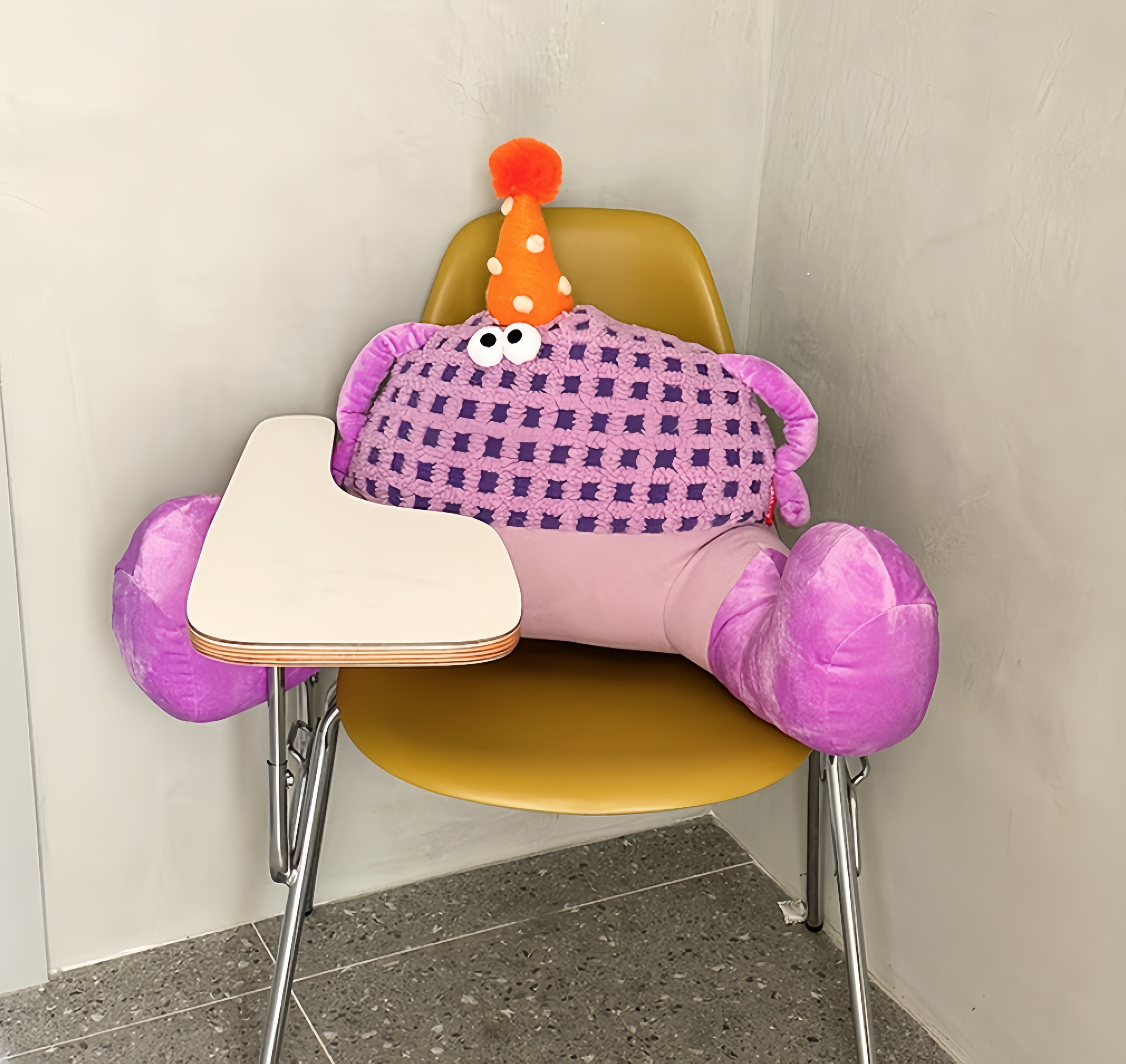 Cartoon Monster Lumbar Pillow – Cute Soft Cushion for Sofa & Office