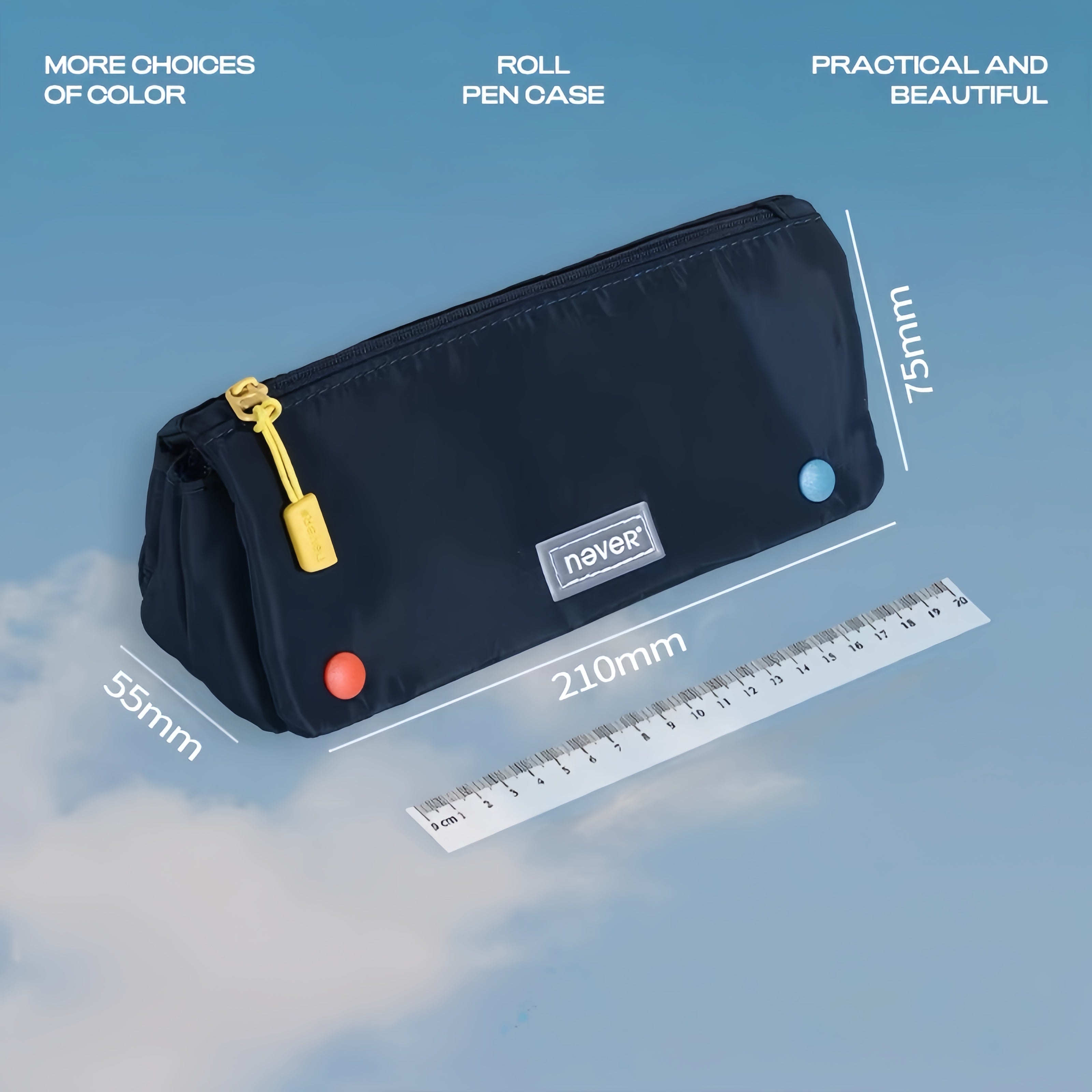 Minimalist Roll-Up Pencil Case